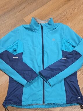 Salomon Aqua and Navy Ski Softshell Jacket